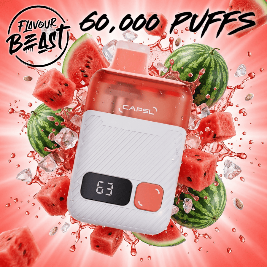 Flavour Beast CAPSL AFX17 60K Disposable Vape-Watermelon Ice Okotoks Vape SuperStore Okotoks Alberta