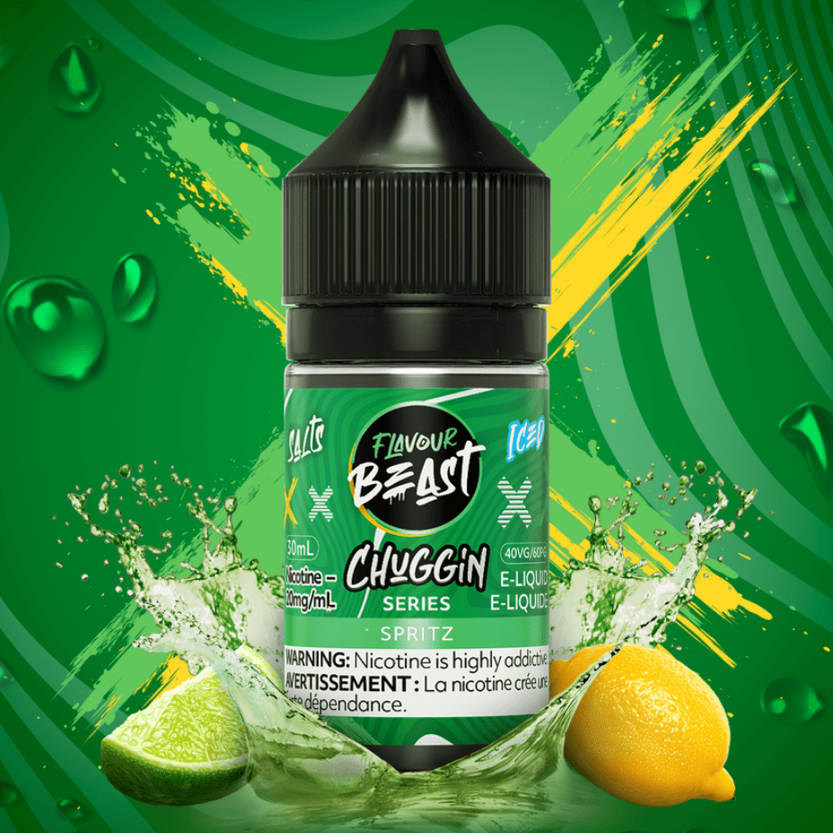 Flavour Beast Chuggin' Salt-Spritz 30ml / 20mg Okotoks Vape SuperStore Okotoks Alberta