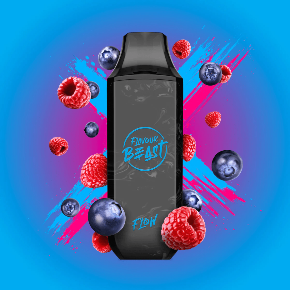 Flavour Beast Flow Rechargeable Disposable Vape-Bomb Blue Razz 20mg Okotoks Vape SuperStore Okotoks Alberta