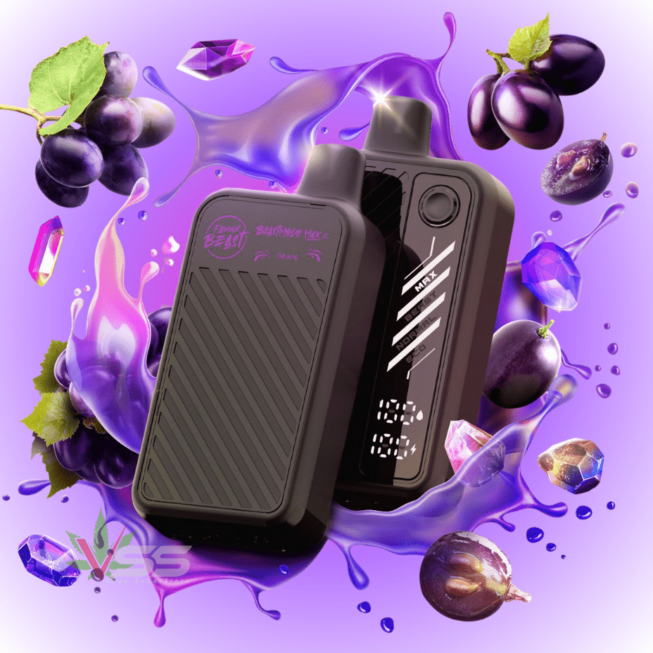Flavour Beast Max 2 Disposable Vape-Gushin Grape 20mg / 50000 Puffs Okotoks Vape SuperStore Okotoks Alberta