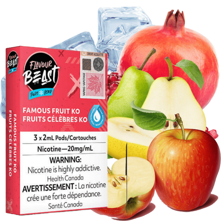 Flavour Beast Pods Famous Fruit KO (STLTH) 20mg Okotoks Vape SuperStore Okotoks Alberta