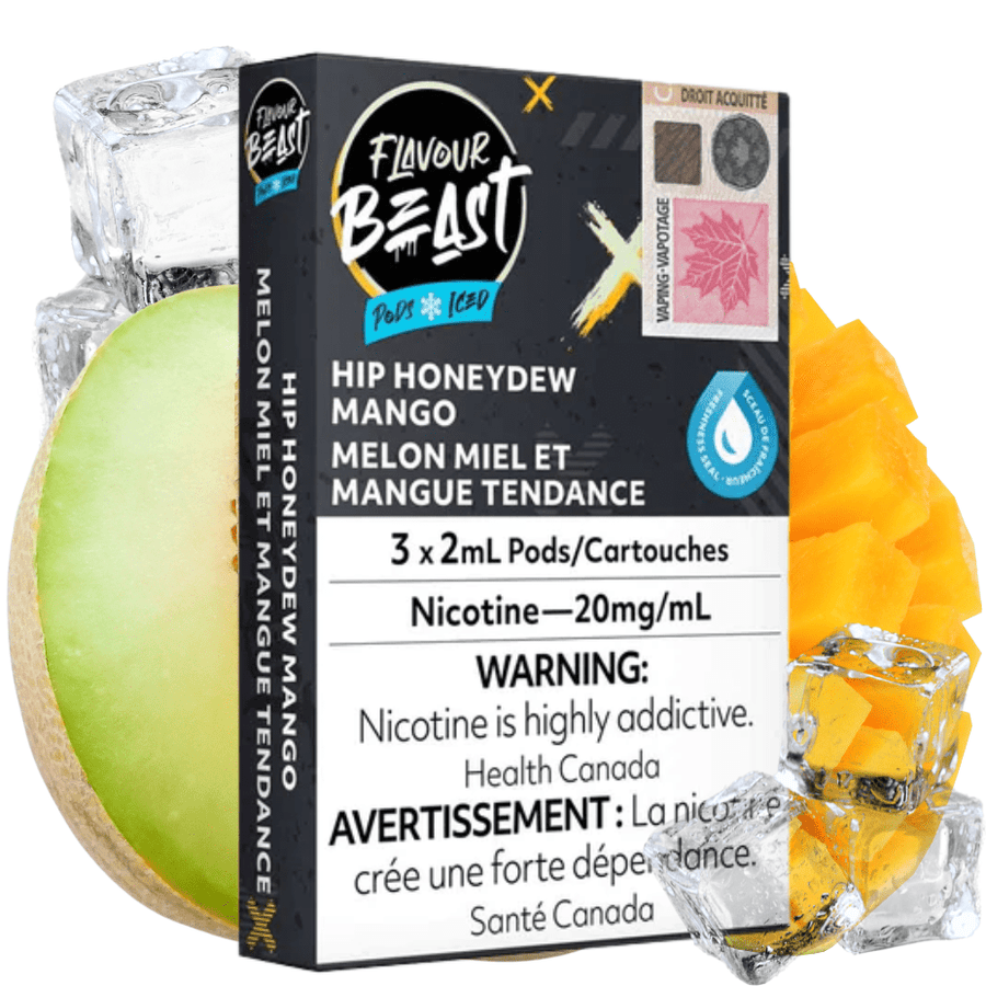 Flavour Beast Pods Hip Honeydew Mango (S-Compatible) 20mg Okotoks Vape SuperStore Okotoks Alberta
