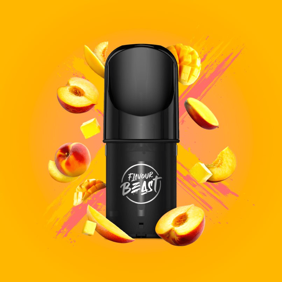 Flavour Beast Pods Mad Mango Peach (S-Compatible) 20mg Okotoks Vape SuperStore Okotoks Alberta