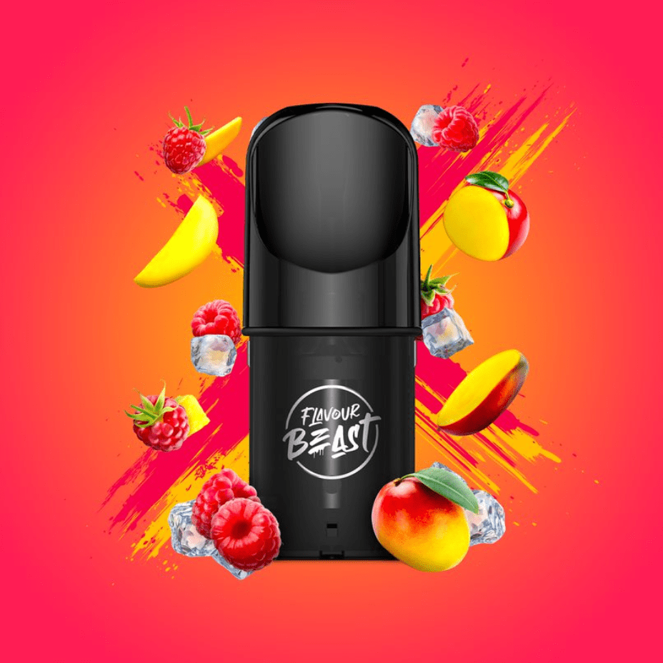 Flavour Beast Pods Ragin' Razz Mango (S-Compatible) 20mg / 3 x 2ml Okotoks Vape SuperStore Okotoks Alberta