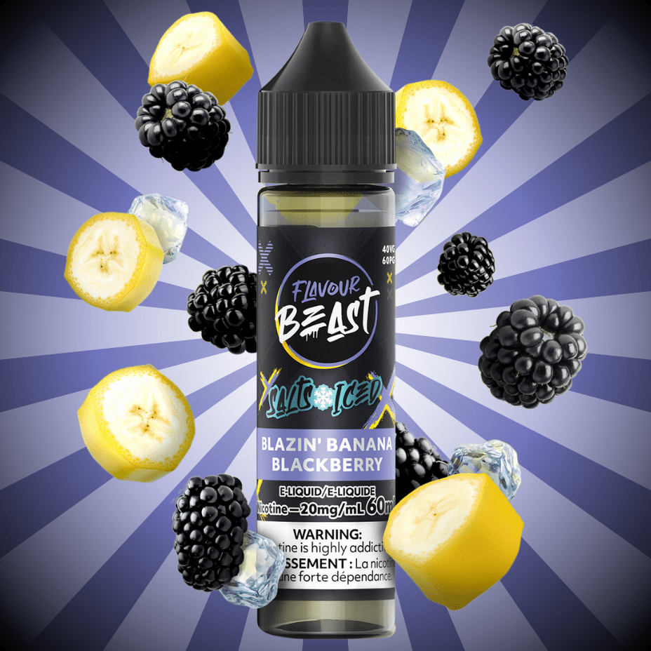 Flavour Beast Salt-Blazzin Banana Blackberry-60ml 60mL / 20mg Okotoks Vape SuperStore Okotoks Alberta