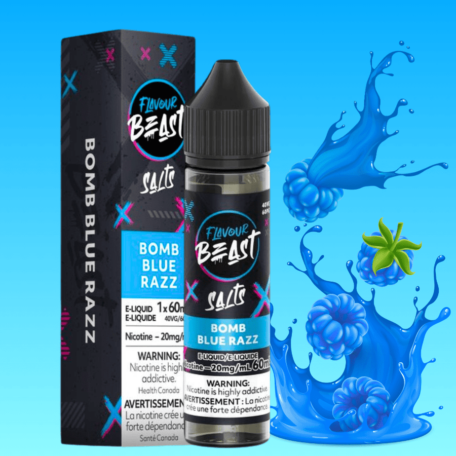 Flavour Beast Salt-Bomb Blue Razz-60ml 60ml / 20mg Okotoks Vape SuperStore Okotoks Alberta