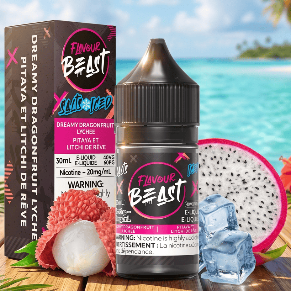 Flavour Beast Salt - Dreamy Dragonfruit Lychee Iced 30ml 30ml / 20mg Okotoks Vape SuperStore Okotoks Alberta