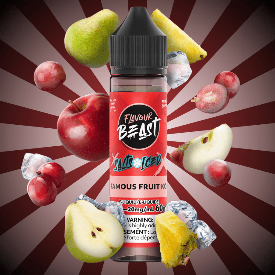 Flavour Beast Salt-Famous Fruit KO Iced-60ml 60mL / 20mg Okotoks Vape SuperStore Okotoks Alberta