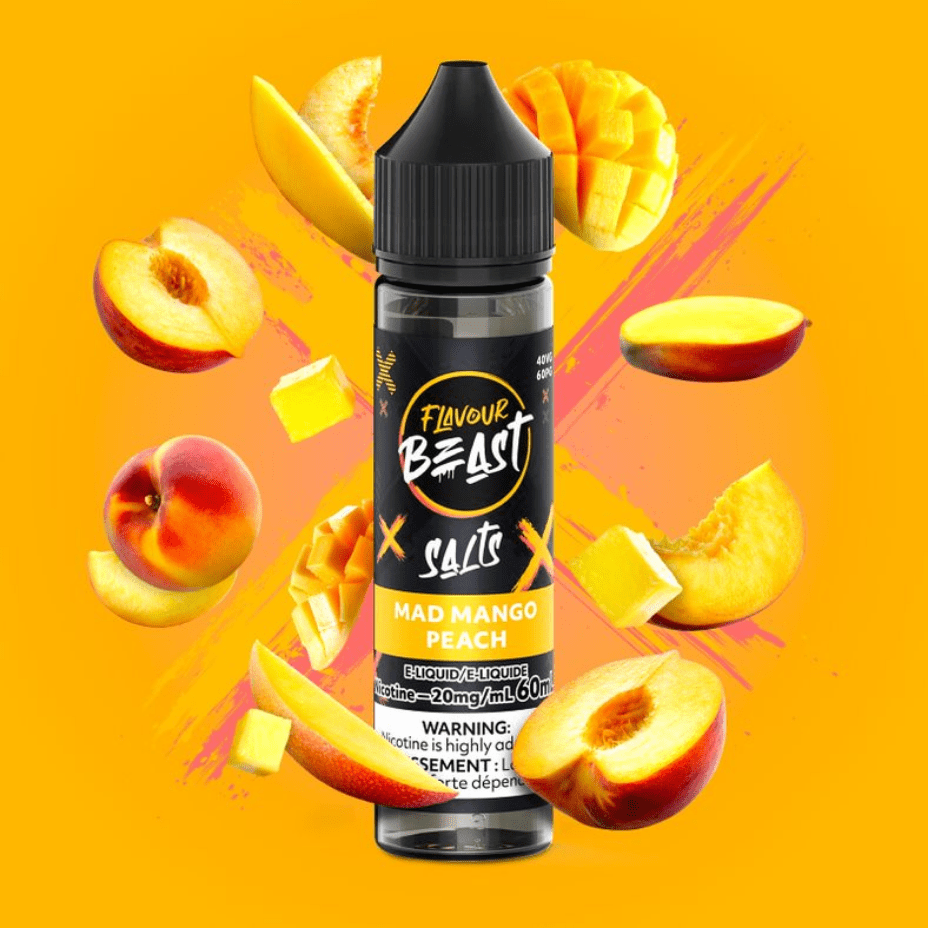 Flavour Beast Salt-Mad Mango Peach-60ml 60ml / 20mg Okotoks Vape SuperStore Okotoks Alberta