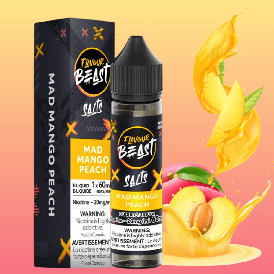 Flavour Beast Salt-Mad Mango Peach-60ml 60ml / 20mg Okotoks Vape SuperStore Okotoks Alberta