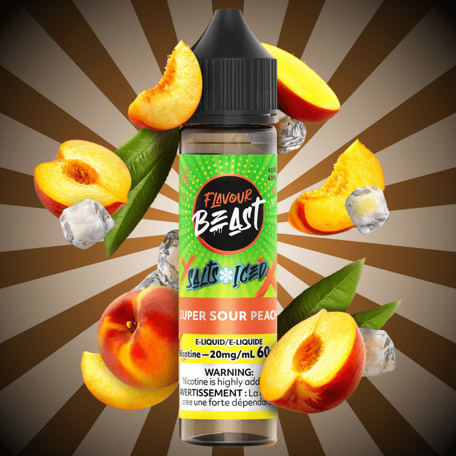 Flavour Beast Salt-Super Sour Peach-60ml 60mL / 20mg Okotoks Vape SuperStore Okotoks Alberta