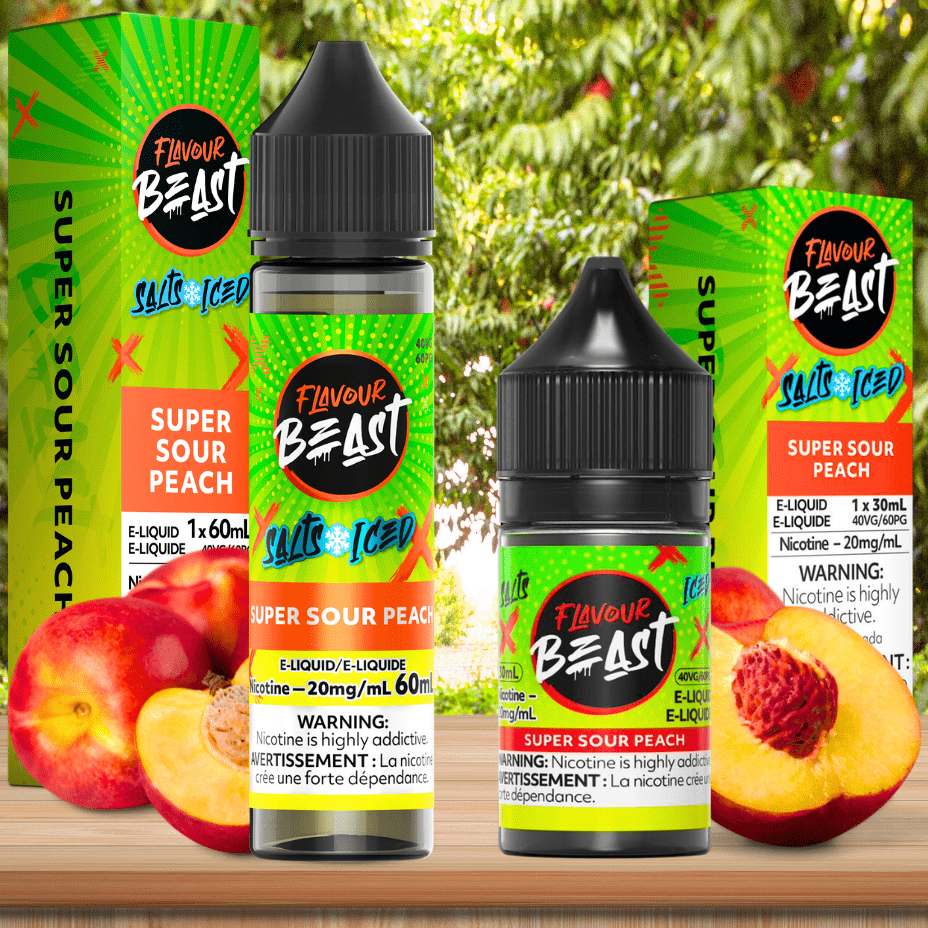 Flavour Beast Salt-Super Sour Peach-60ml 60mL / 20mg Okotoks Vape SuperStore Okotoks Alberta