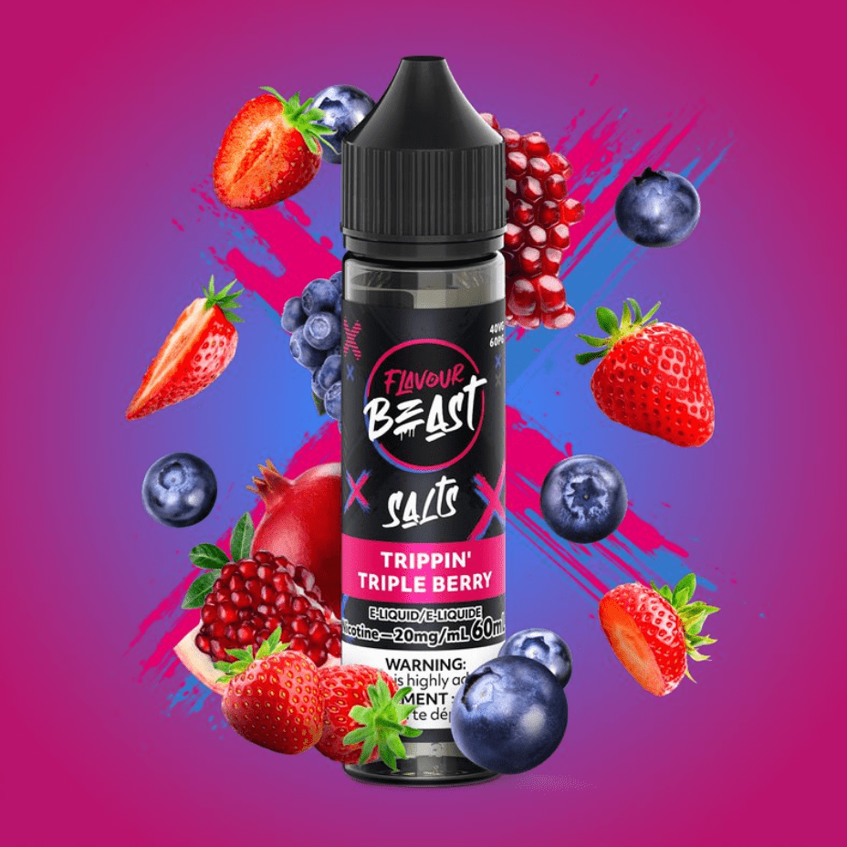 Flavour Beast Salt-Trippin' Triple Berry-60ml 60ml / 20mg Okotoks Vape SuperStore Okotoks Alberta