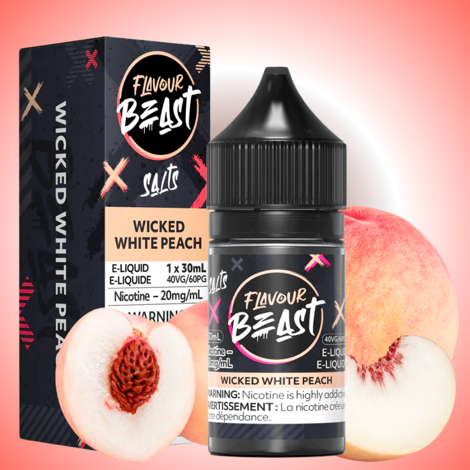 Flavour Beast Salt - White Peach 30ml / 20mg Okotoks Vape SuperStore Okotoks Alberta