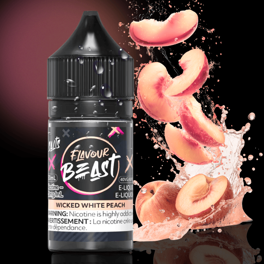 Flavour Beast Salt - White Peach 30ml / 20mg Okotoks Vape SuperStore Okotoks Alberta