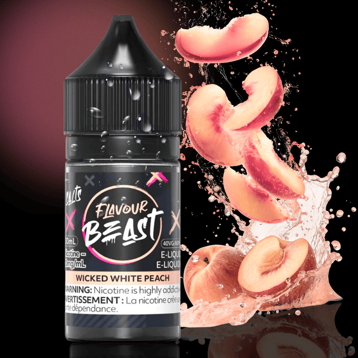 Flavour Beast Salt - White Peach 30ml / 20mg Okotoks Vape SuperStore Okotoks Alberta