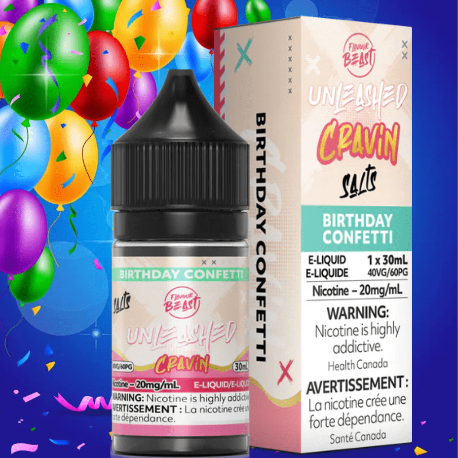 Flavour Beast Unleashed Cravin Salts-Birthday Confetti 30ml / 20mg Okotoks Vape SuperStore Okotoks Alberta