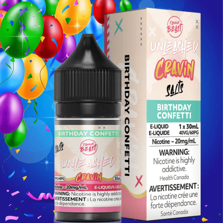 Flavour Beast Unleashed Cravin Salts-Birthday Confetti 30ml / 20mg Okotoks Vape SuperStore Okotoks Alberta