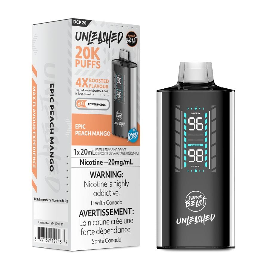 Flavour Beast Unleashed DCP 20K Disposable Vape-Epic Peach Mango Okotoks Vape SuperStore Okotoks Alberta