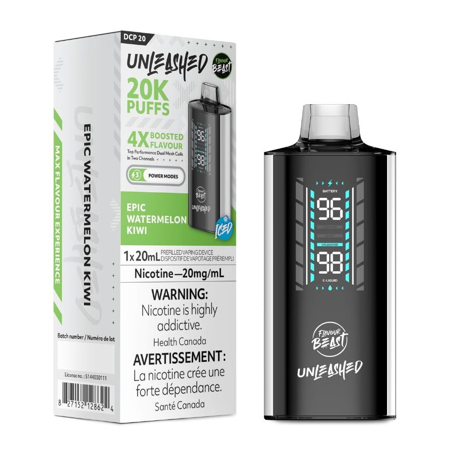 Flavour Beast Unleashed DCP 20K Disposable Vape - Epic Watermelon Kiwi Okotoks Vape SuperStore Okotoks Alberta