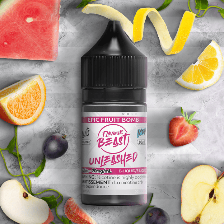 Flavour Beast Unleashed Salt-Epic Fruit Bomb 30ml / 20mg Okotoks Vape SuperStore Okotoks Alberta