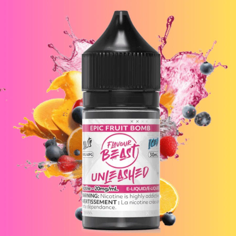 Flavour Beast Unleashed Salt-Epic Fruit Bomb 30ml / 20mg Okotoks Vape SuperStore Okotoks Alberta