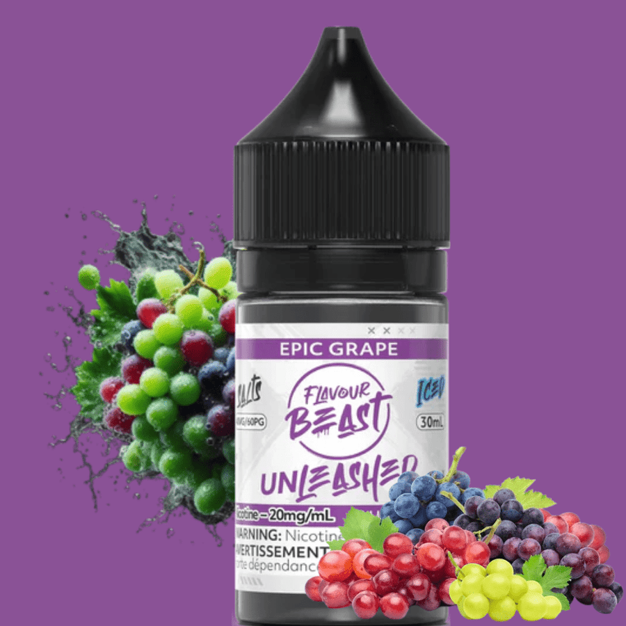 Flavour Beast Unleashed Salt-Epic Grape 30ml / 20mg Okotoks Vape SuperStore Okotoks Alberta