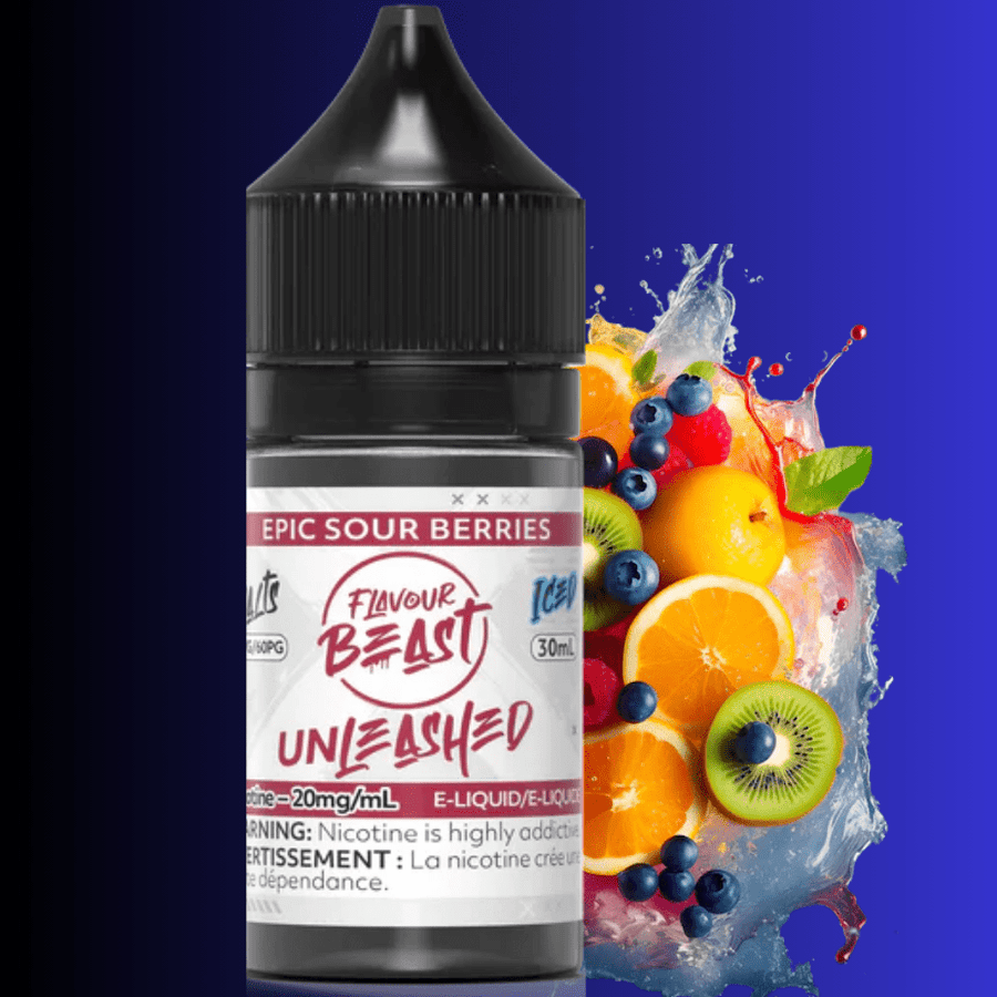 Flavour Beast Unleashed Salts-Epic Sour Berries 30ml / 20mg Okotoks Vape SuperStore Okotoks Alberta