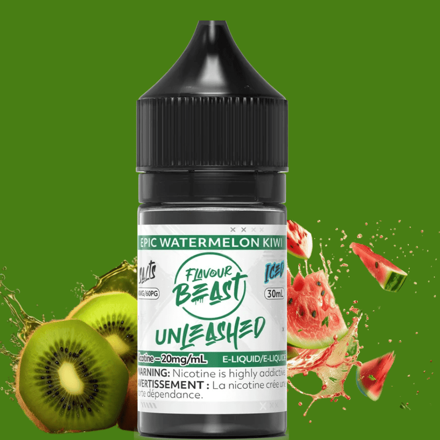 Flavour Beast Unleashed Salts-Epic Watermelon Kiwi 30ml / 20mg Okotoks Vape SuperStore Okotoks Alberta