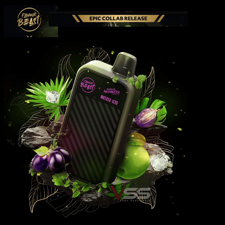 Flavour Beast X 12 Monkeys Beast Mode Max 2 50K Disposable - MATATA ICED 20mg / 50000 Puffs Okotoks Vape SuperStore Okotoks Alberta