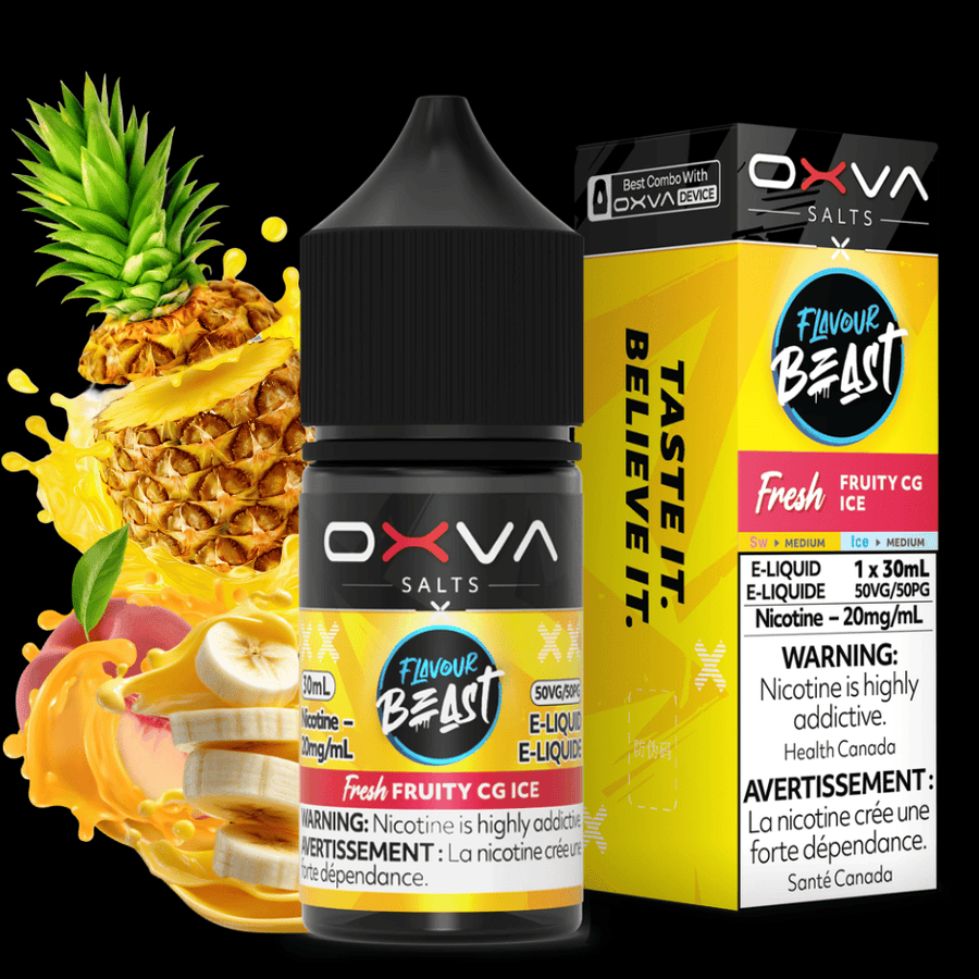 Flavour Beast x OXVA E-Liquid - Fresh Fruity CG Ice Salt Okotoks Vape SuperStore Okotoks Alberta