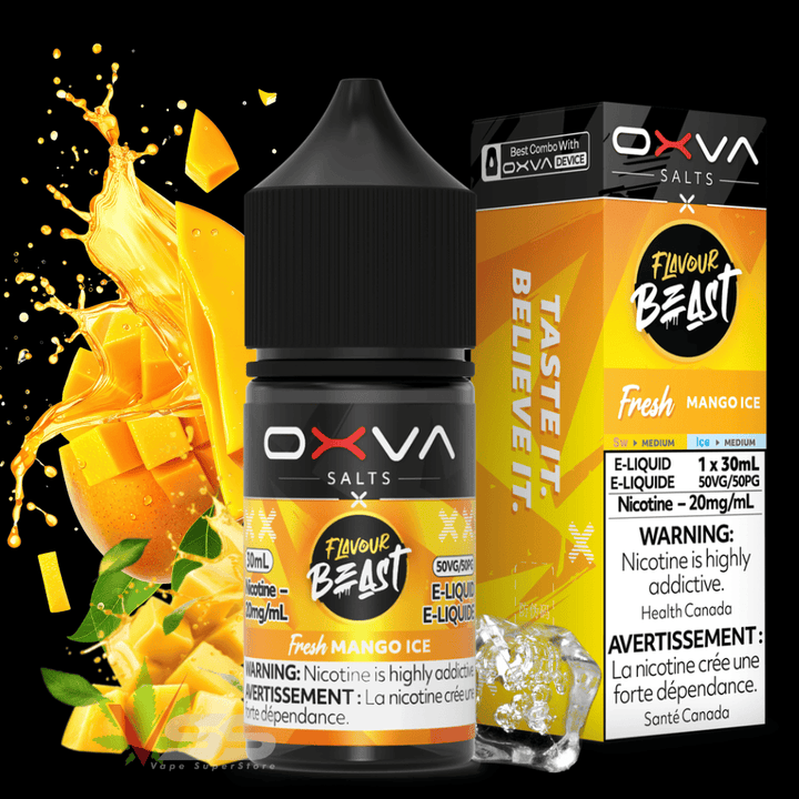 Flavour Beast x OXVA E-Liquid - Fresh Mango Ice Salt Okotoks Vape SuperStore Okotoks Alberta