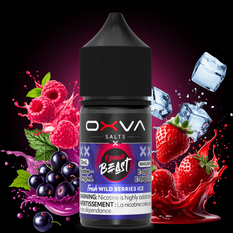 Flavour Beast x OXVA E-Liquid - Fresh Wild Berries Ice Salt Okotoks Vape SuperStore Okotoks Alberta