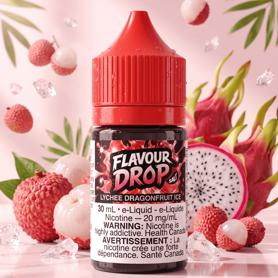 Flavour Drop Salts - Lychee Dragonfruit Ice 30mL / 20mg Okotoks Vape SuperStore Okotoks Alberta