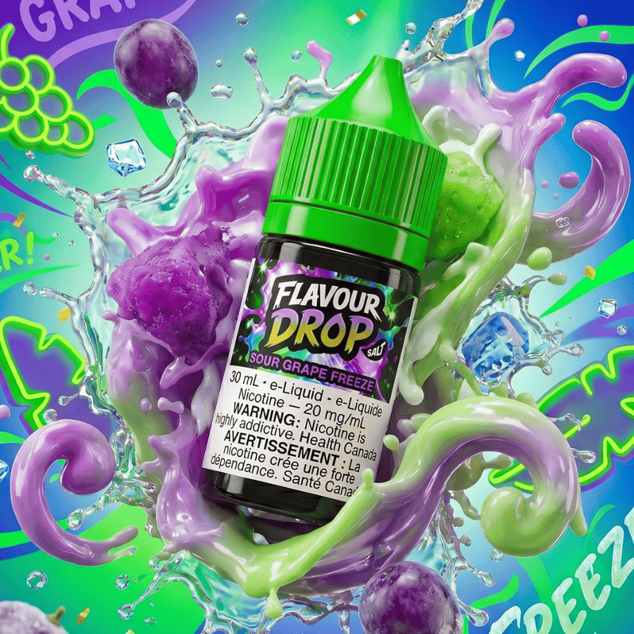 Flavour Drop Salts - Sour Grape 30mL / 20mg Okotoks Vape SuperStore Okotoks Alberta