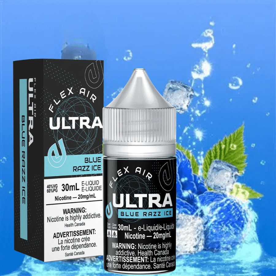 Flex Air Ultra Salt-Blue Razz Ice Okotoks Vape SuperStore Okotoks Alberta