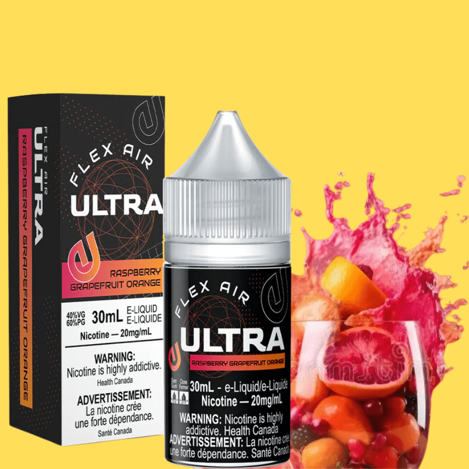 Flex Air Ultra Salt-Raspberry Grapefruit Orange Okotoks Vape SuperStore Okotoks Alberta