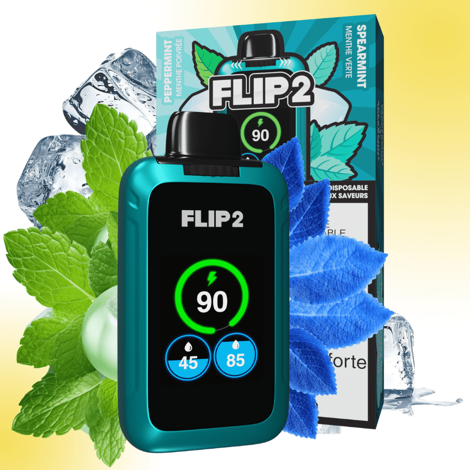 Flip Bar 2 Disposable Vape-Peppermint and Spearmint 11000 Puffs Okotoks Vape SuperStore Okotoks Alberta