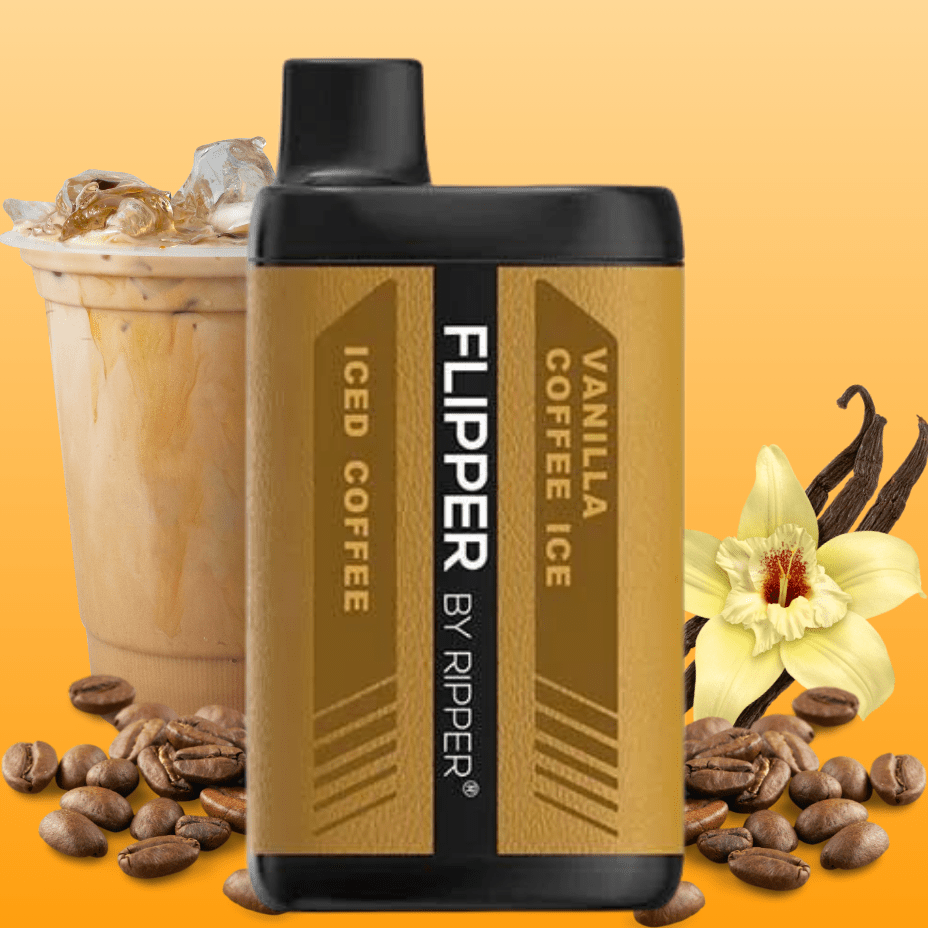 Flipper 11000 Disposable Vape-Iced Coffee + Vanilla Ice Coffee 11000 Puffs / 20mg Okotoks Vape SuperStore Okotoks Alberta