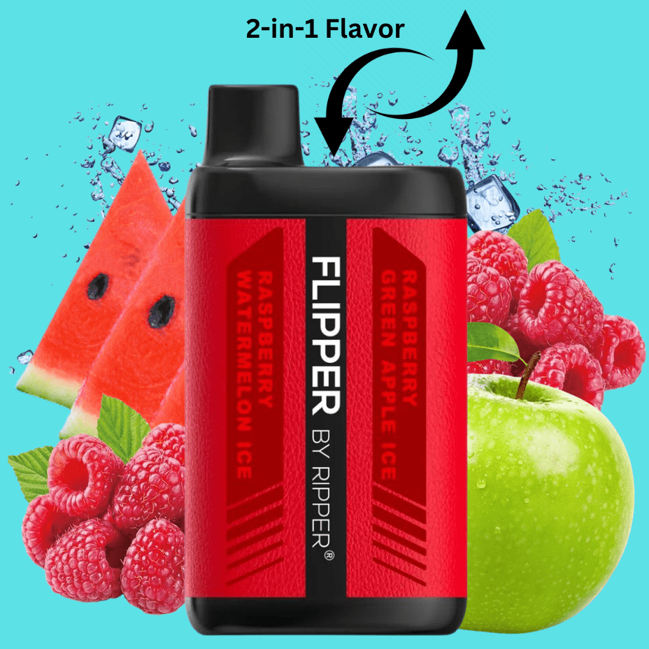 Flipper 11000 Disposable Vape-Raspberry Green Apple Ice + Raspberry Watermelon Ice 11000 Puffs / 20mg Okotoks Vape SuperStore Okotoks Alberta