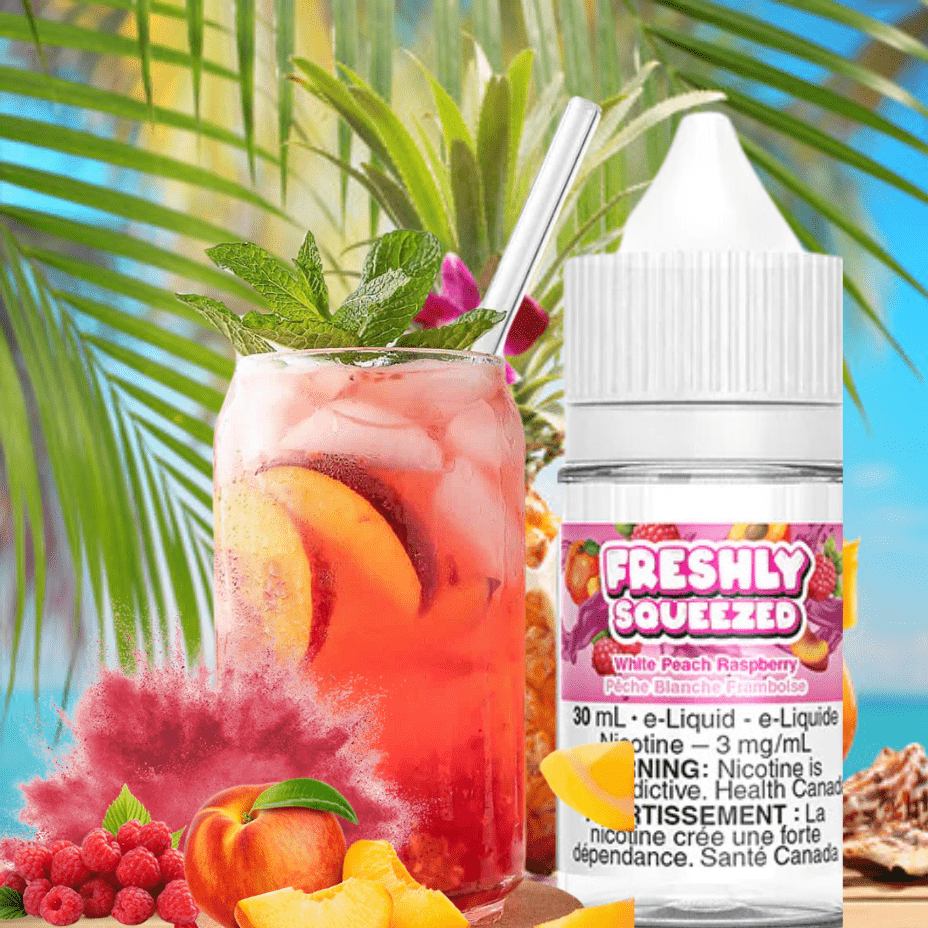 Freshly Squeezed Salt - White Peach Raspberry 30ml Okotoks Vape SuperStore Okotoks Alberta