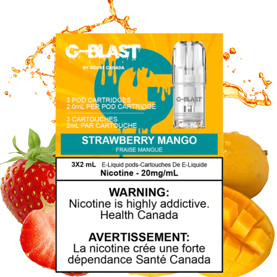 GCore G-Blast Pods Strawberry Mango (STLTH Compatible) 20mg Okotoks Vape SuperStore Okotoks Alberta