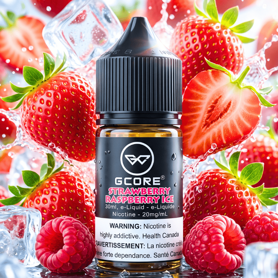 GCORE Salt - Strawberry Raspberry Ice 30mL 20mg / 30mL Okotoks Vape SuperStore Okotoks Alberta