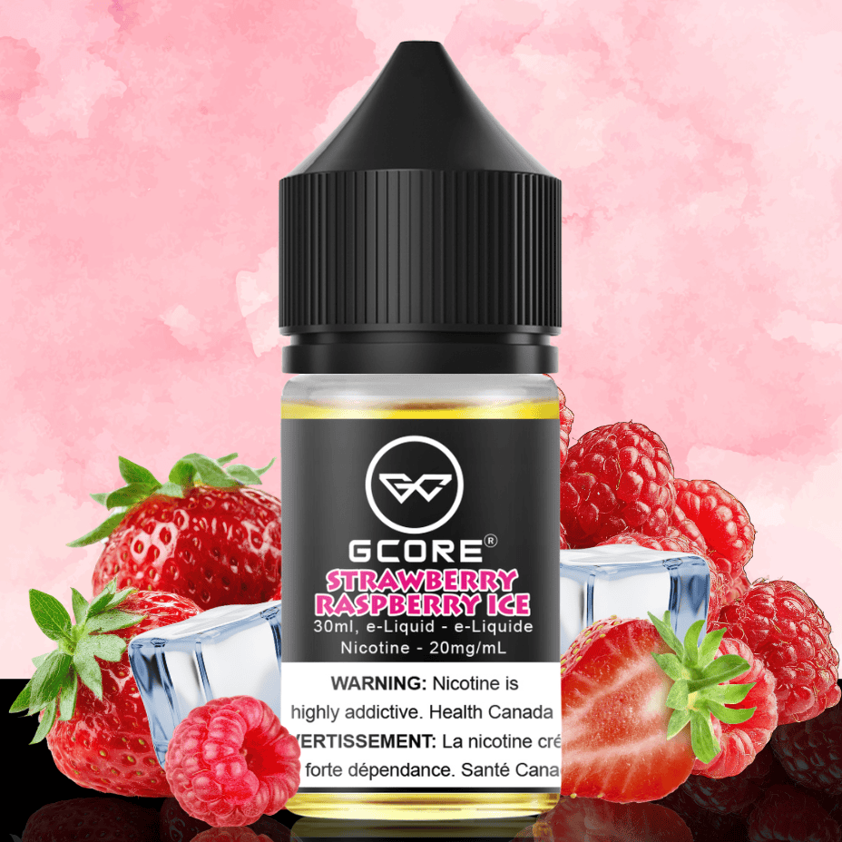 GCORE Salt - Strawberry Raspberry Ice 30mL 20mg / 30mL Okotoks Vape SuperStore Okotoks Alberta
