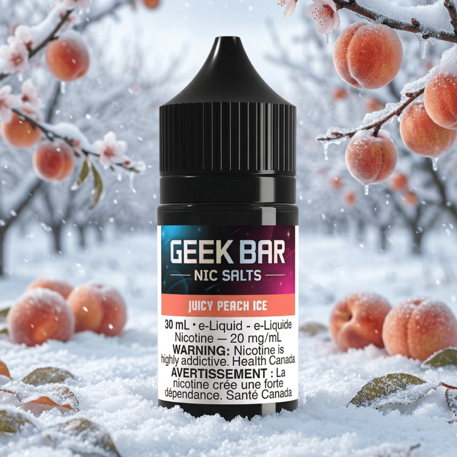 Geek Bar Nic Salts-Juicy Peach Ice Okotoks Vape SuperStore Okotoks Alberta
