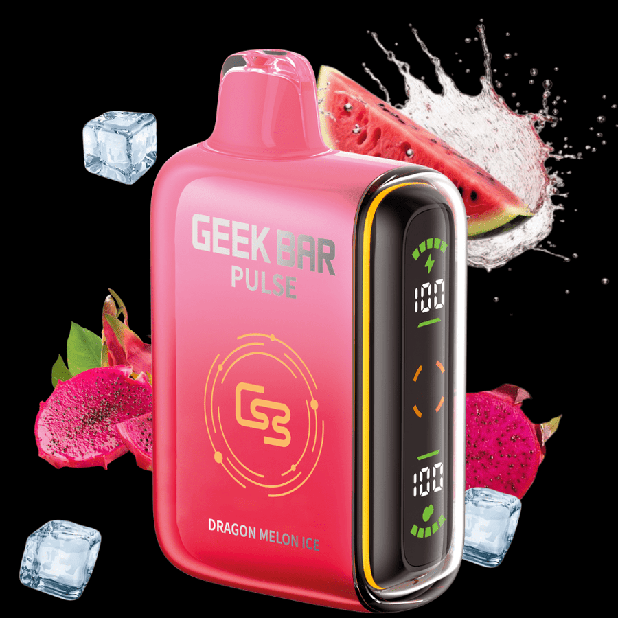 Geek Bar Pulse 9000 Disposable Vape - Dragon Melon Ice 9000 Puffs / 20mg Okotoks Vape SuperStore Okotoks Alberta