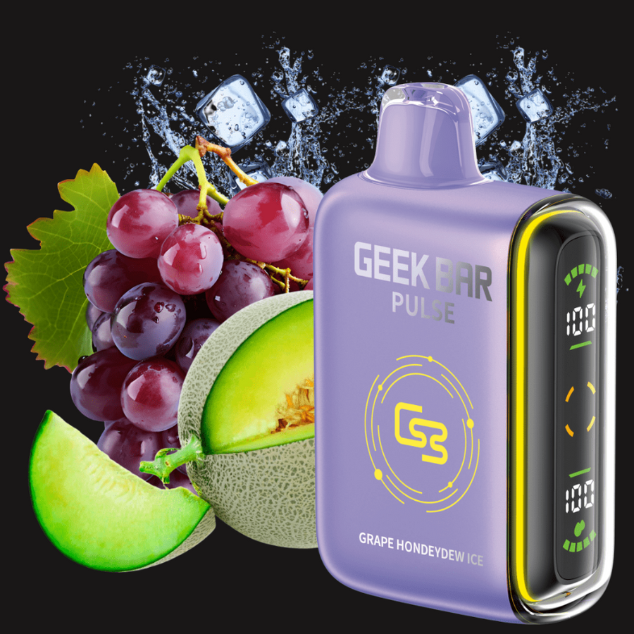 Geek Bar Pulse 9000 Disposable Vape-Grape Honeydew Ice 20mg / 9000 Puffs Okotoks Vape SuperStore Okotoks Alberta