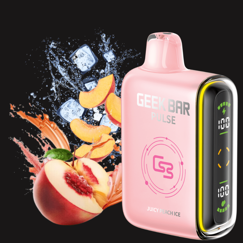 Geek Bar Pulse 9000 Disposable Vape-Juicy Peach Ice 20mg / 9000 Puffs Okotoks Vape SuperStore Okotoks Alberta