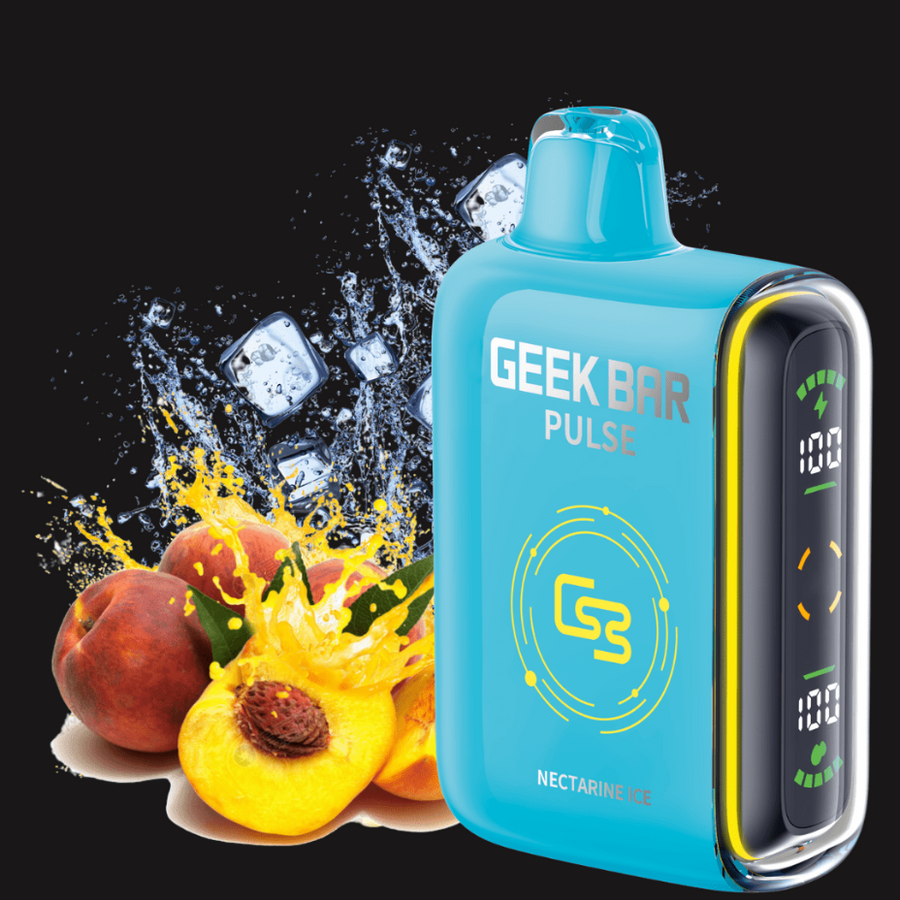 Geek Bar Pulse 9000 Disposable Vape-Nectarine Ice 20mg / 9000 Puffs Okotoks Vape SuperStore Okotoks Alberta