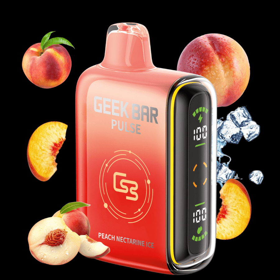 Geek Bar Pulse 9000 Disposable Vape - Peach Nectarine Ice 9000 Puffs / 20mg Okotoks Vape SuperStore Okotoks Alberta